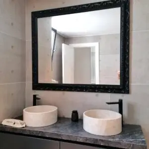 Rectangle Mirror With Black Frame