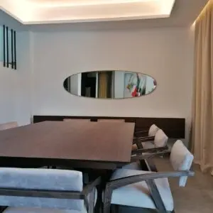 Oval Mirror With Frame