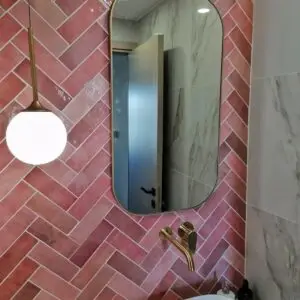 Rectangle Mirror with Circle Corners