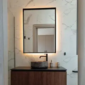 Rectangle Modern Mirror with Led Light