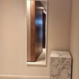 Rectangle Mirror with White box Frame