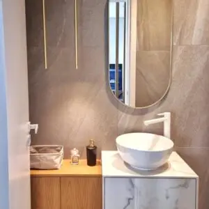 Oval Gold Mirror