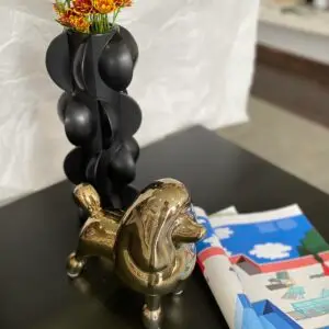 Gold Standing Dog -A