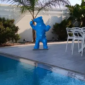Outdoor Blue Bear