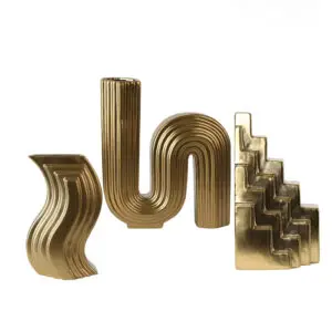 Golden Geometric decor A-B-C