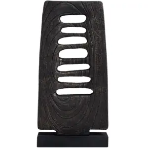 Ringed wooden ornaments