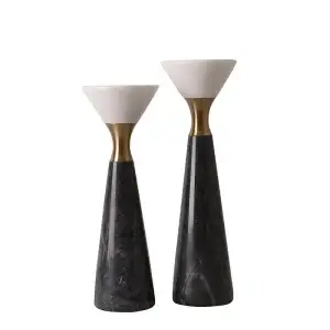 Black & White candleholders