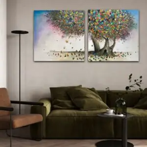 Wish Tree (diptych)