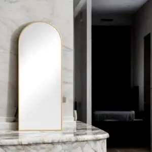 Arch Mirror In Gold And Black