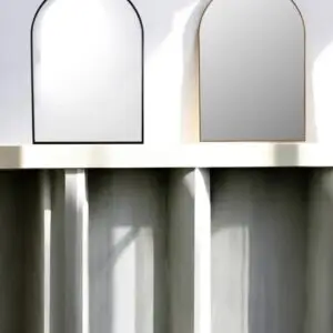 Arch Mirror In Gold And Black