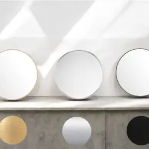 Round alluminium mirror