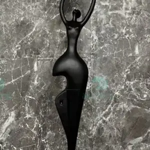 woman, black, lamp, dance