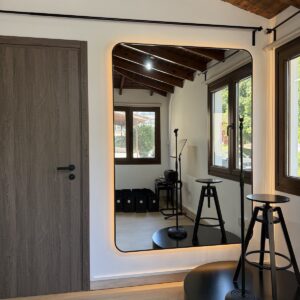 Rounded Square Mirror with LED