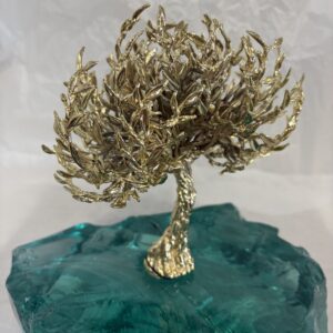 Gold Tree on glass