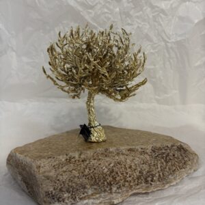 Gold Tree on Stone