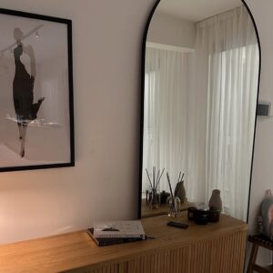 Arch Mirror with black frame