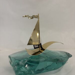 Ship on glass