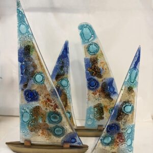 Boats in glass