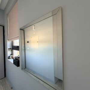 Rectangle mirror with mirror frame