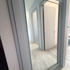Rectangle mirror with mirror frame