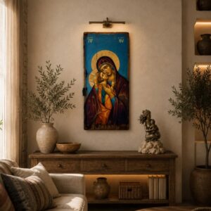 Παναγία Γλυκοφιλούσα, σε παλαιωμένο παράθυρο