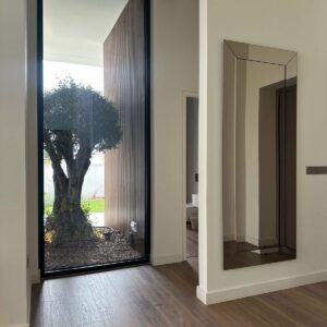 Rectangle mirror with mirror frame design